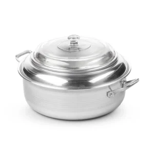 Cacerola 3 en 1 con Tapa de Vidrio 10L Aluminio Acmir 2000