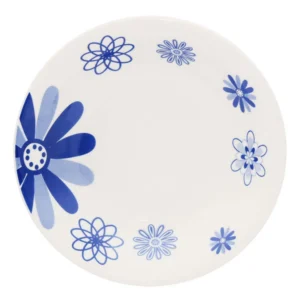 Plato Sopero 300ml Loza Blue Flower Corona