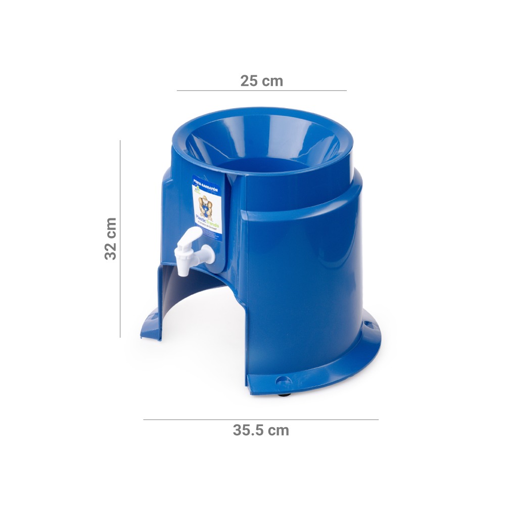 Porta Garrafón con llave Azul Plástico Trends - Imagen 2