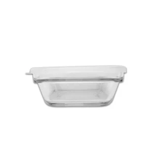 Tazon Cuadrado 730ml con Tapa Vidrio Libbey