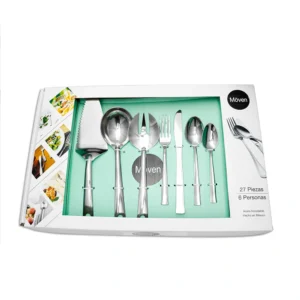 Juego De 27 Cubiertos Pinot Acero Inoxidable Moven