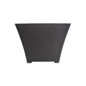 Maceta Rattan Gris Oxford 38cm Plástico La Ardilla