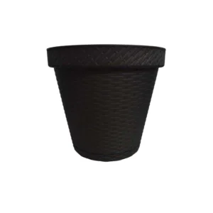 Maceta Rattan Chocolate 34.6cm Plástico La Ardilla