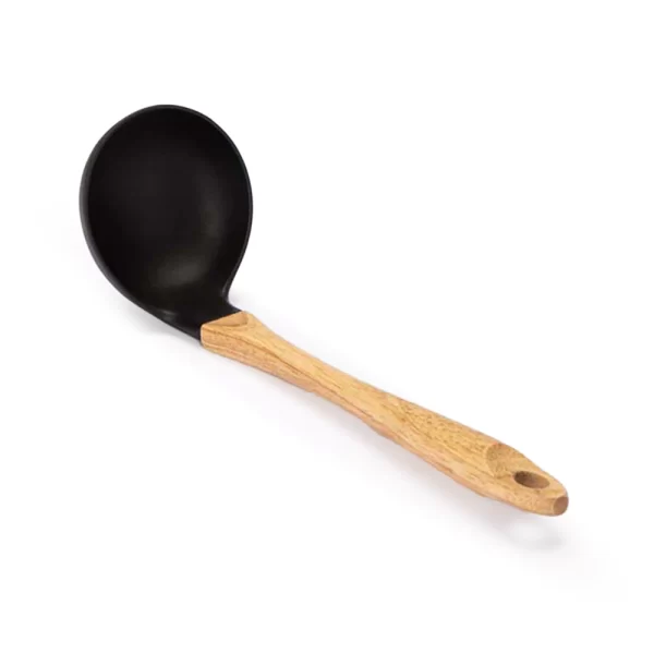 Cucharon Nylon mango de madera Tab and kit