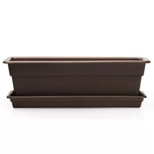 Maceta Jardinera Chocolate 46.5cm Plástico La Ardilla