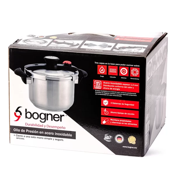 Olla Express 8L Acero Inoxidable Bogner - Imagen 7