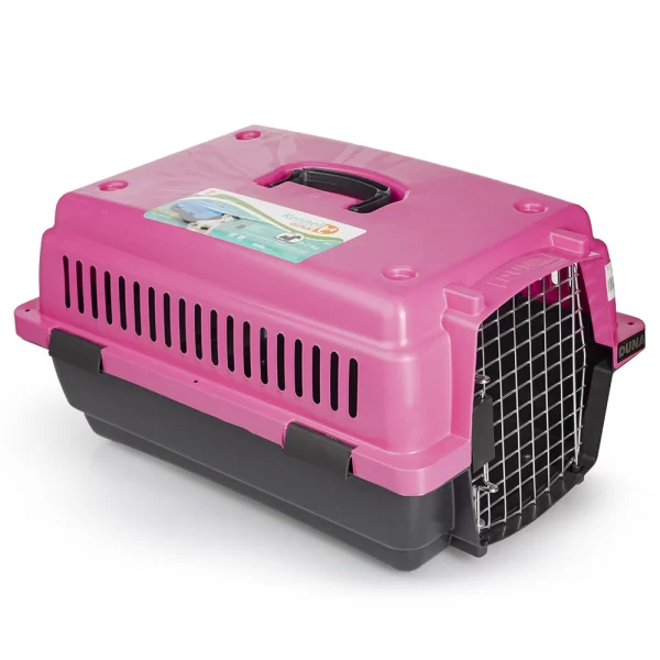 Casa Transportadora Para Perro Kennel Chico Rosa Duna - Imagen 2