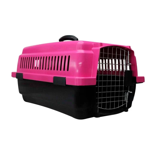 Casa Transportadora Para Perro Kennel Chico Rosa Duna - Imagen 4