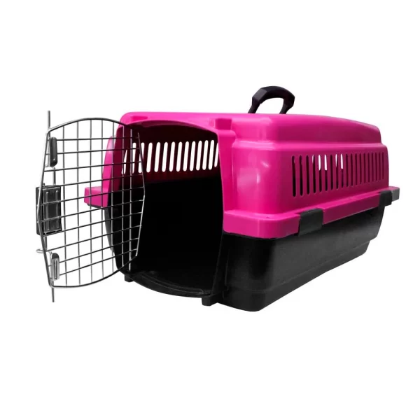Casa Transportadora Para Perro Kennel Chico Rosa Duna - Imagen 5