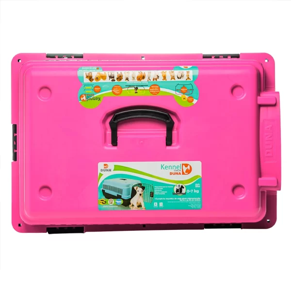 Casa Transportadora Para Perro Kennel Chico Rosa Duna - Imagen 6