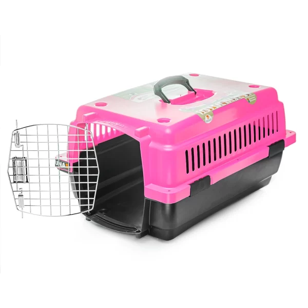 Casa Transportadora Para Perro Kennel Chico Rosa Duna - Imagen 8