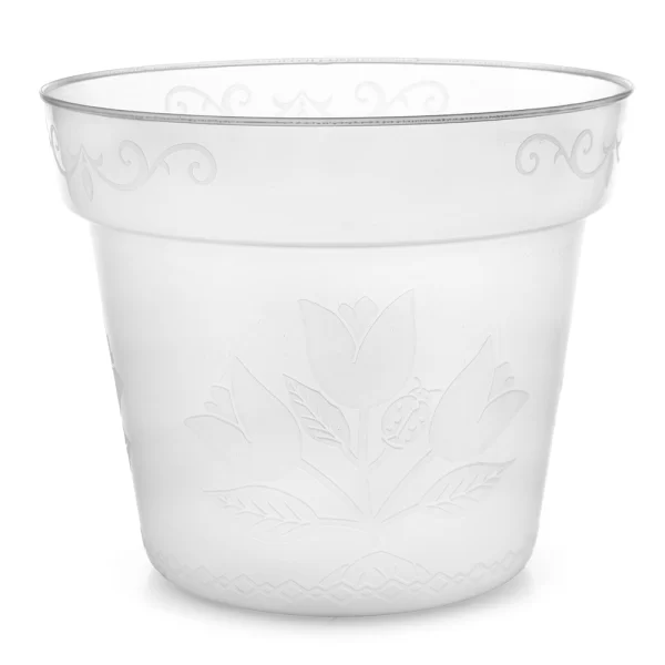 Maceta Orquídea 25cm Plástico Transparente