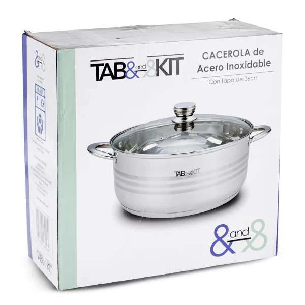 Cacerola 14L Acero Inoxidable Tab and Kit - Imagen 3