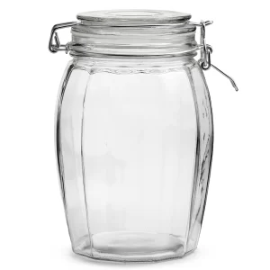 Brocal Hermético Barril 1.2L Vidrio Omibel