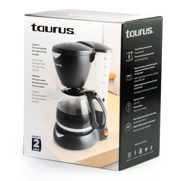 Cafetera Coffe Max 6 Tazas Taurus - Imagen 5