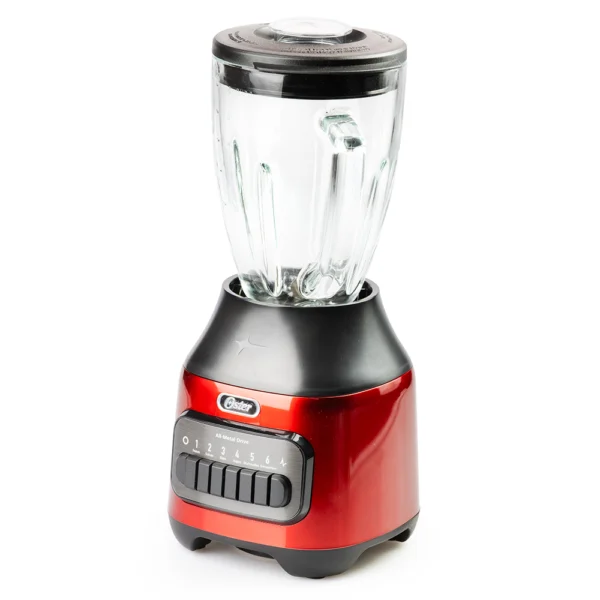 Licuadora 6 Velocidades kitchen Roja Metalico Oster - Imagen 2