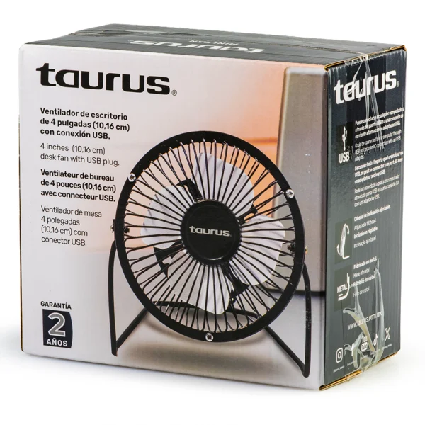 Ventilador de Escritorio 4 Pulgadas Taurus - Imagen 4