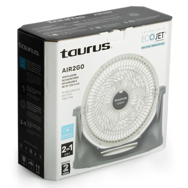 Ventilador Portátil 10 Pulgadas Taurus - Imagen 5