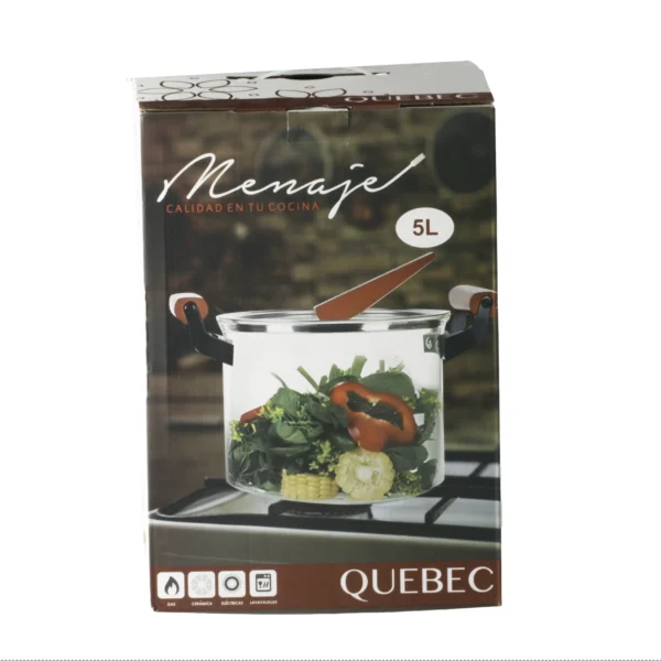Olla Quebec 5L Vidrio - Imagen 5