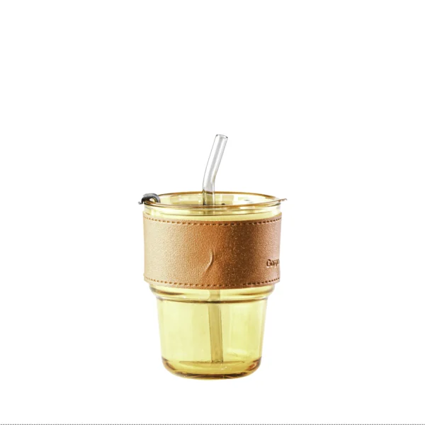 Vaso con Tapa 300ml Vidrio - Imagen 2