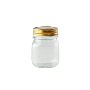 Frasco Cuadrado Tapa Dorada 150ml Omibel