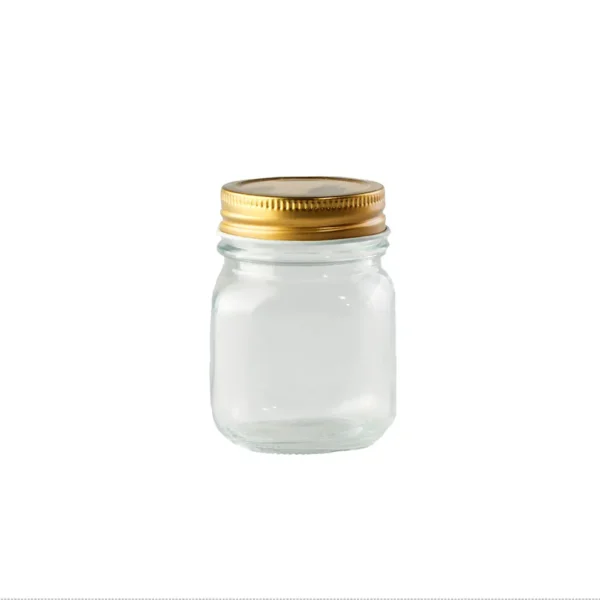 Frasco Cuadrado Tapa Dorada 150ml Omibel