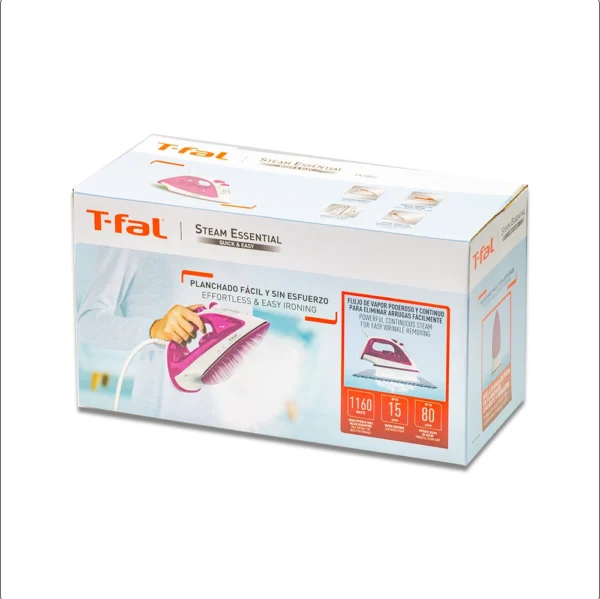 Plancha De Vapor Essential Rosa T-fal - Imagen 7