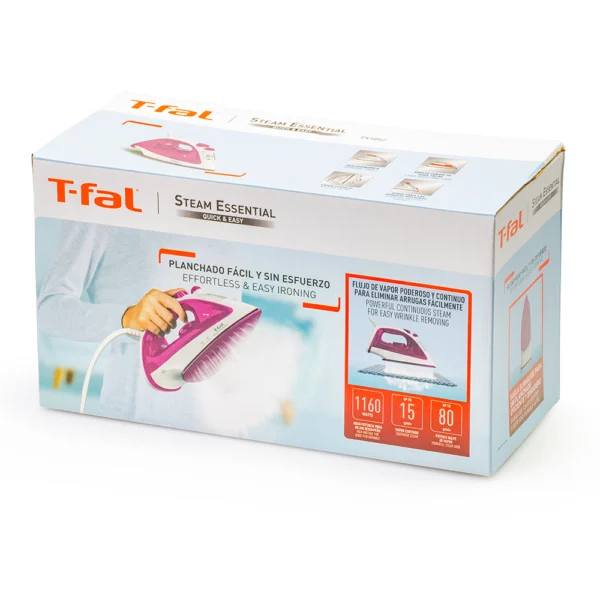 Plancha De Vapor Essential Rosa T-fal - Imagen 6