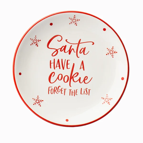 Plato Santa Cookies 20.5cm Cerámica Love And Lemons