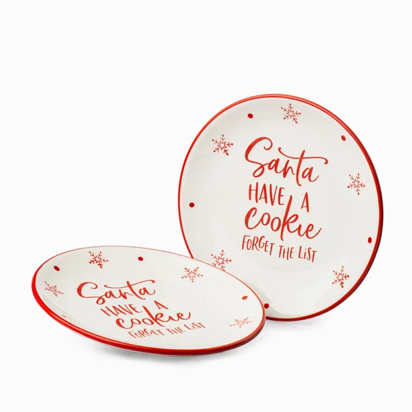 Plato Santa Cookies 20.5cm Cerámica Love And Lemons - Imagen 3
