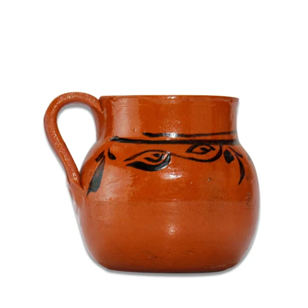Jarro Cafetero Decorado 300ml Barro
