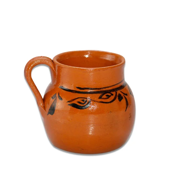 Jarro Cafetero Decorado 300ml Barro - Imagen 2