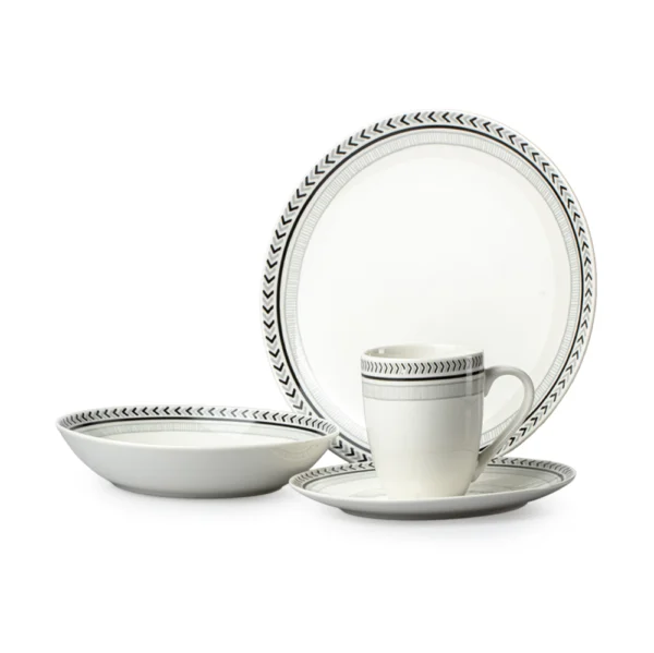 Vajilla 16pzas Luxor Porcelana Top Choice