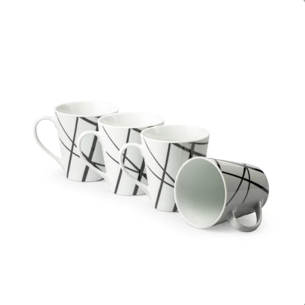 Vajilla 16pzas Black Line Porcelana RSXXI - Imagen 2