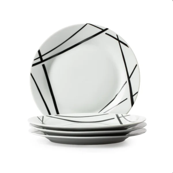 Vajilla 16pzas Black Line Porcelana RSXXI - Imagen 3