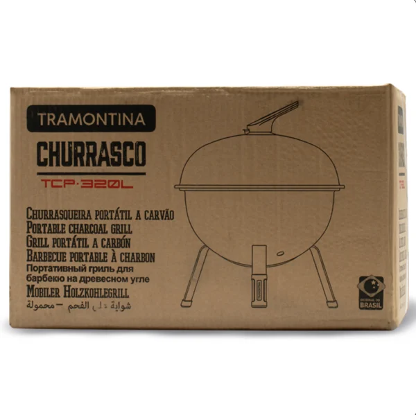 Asador Portátil Grill 43cm Aluminio Tramontina - Imagen 6