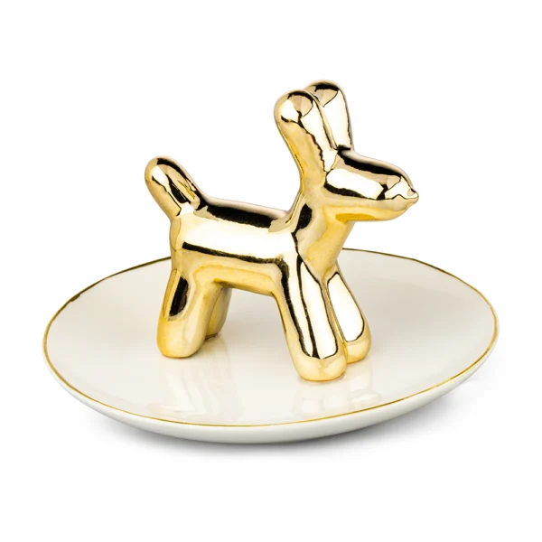 Joyero Perro Salchicha 13cm Porcelana Love And Lemons - Imagen 2