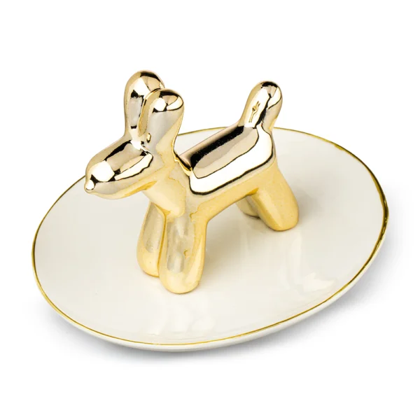 Joyero Perro Salchicha 13cm Porcelana Love And Lemons - Imagen 3