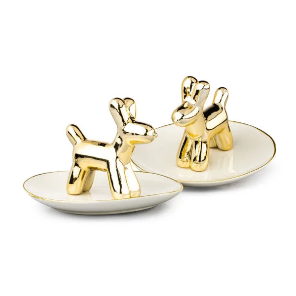 Joyero Perro Salchicha 13cm Porcelana Love And Lemons - Imagen 4
