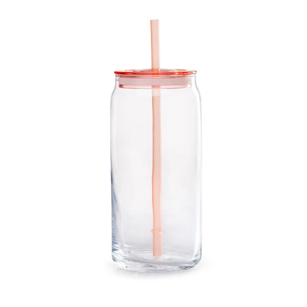 Vaso Con Tapa 600ml Vidrio - Imagen 2