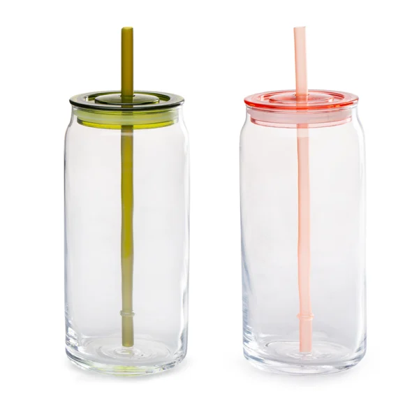 Vaso Con Tapa 600ml Vidrio - Imagen 5