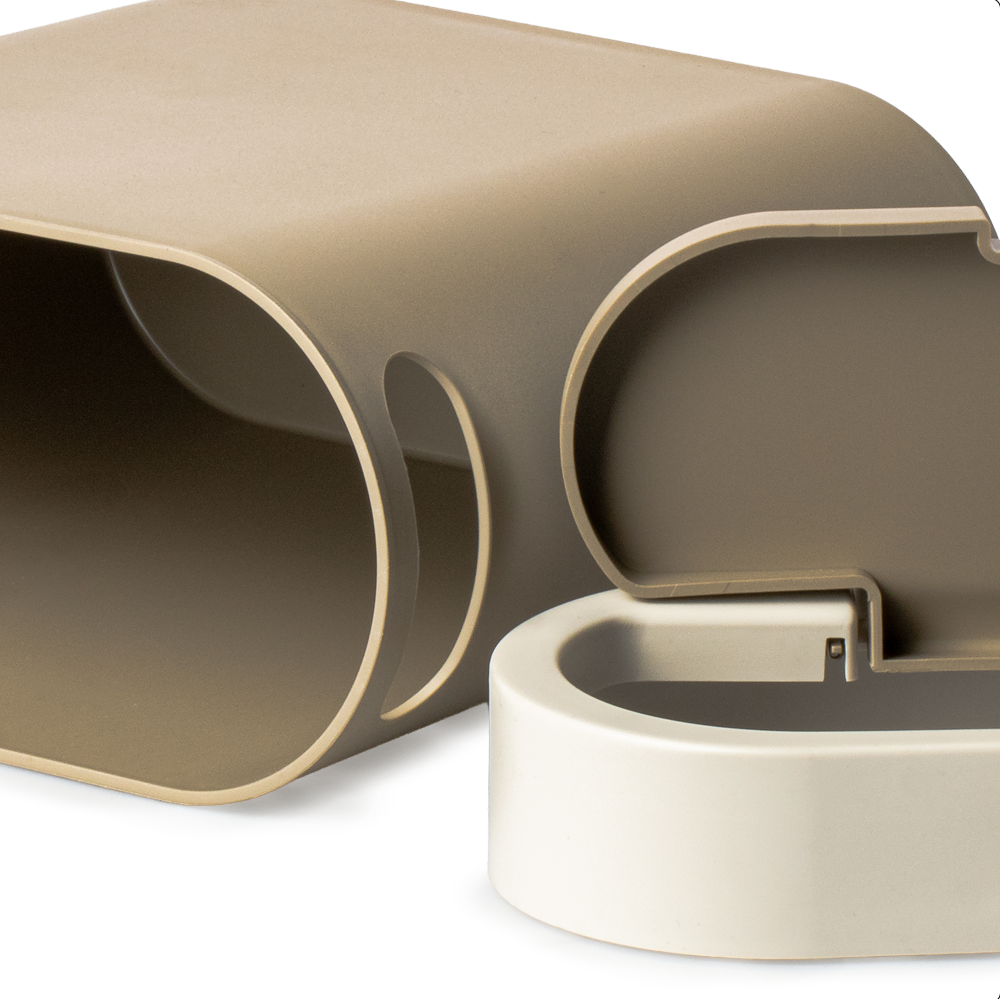 Contenedor De Basura Beige 2.8L Plástico Coza - Imagen 3