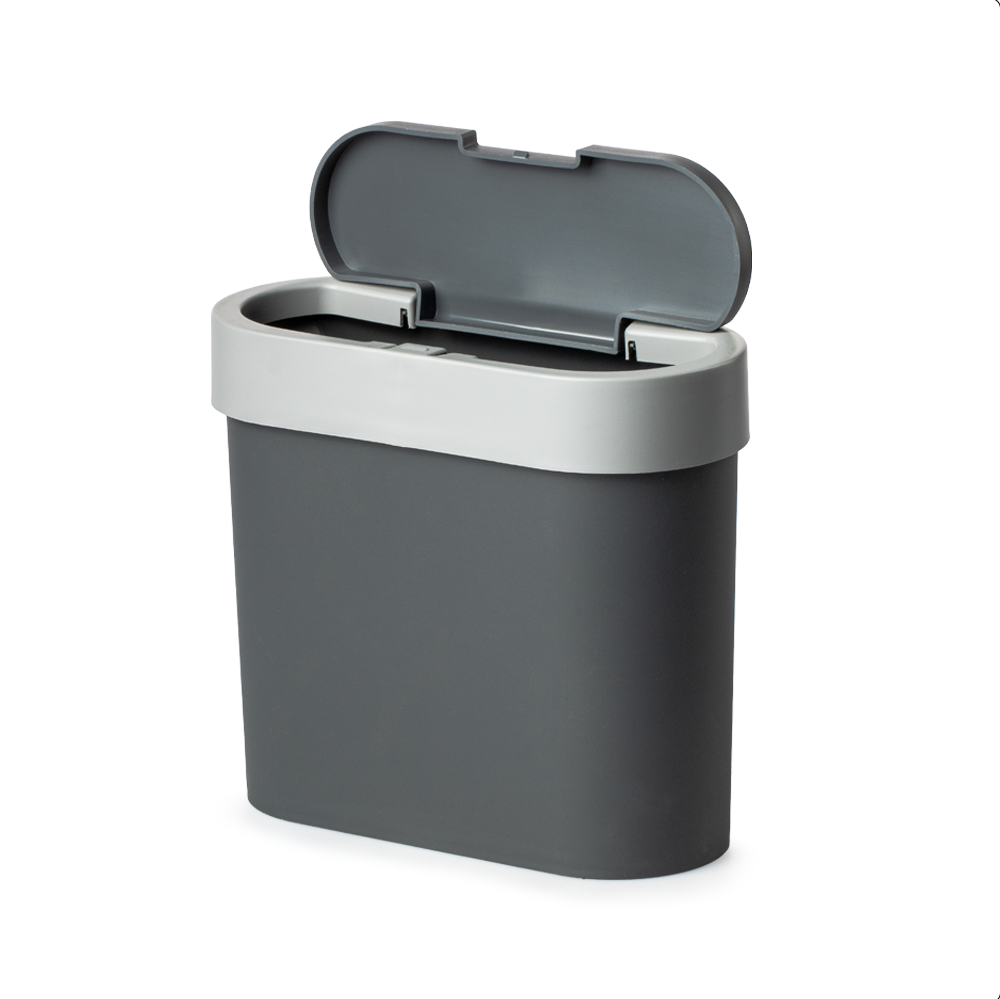 Contenedor De Basura Gris 2.8L Plástico Coza - Imagen 2