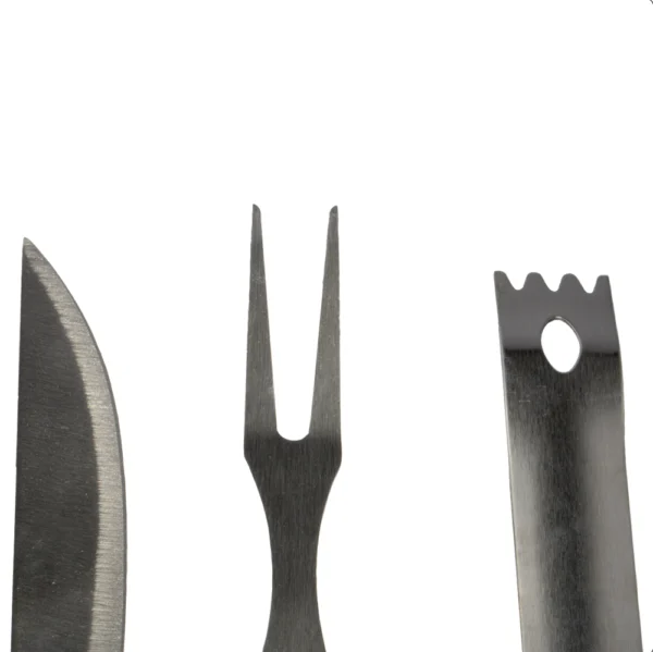 Juego 3 Piezas Utensilios Asadores Acero Inoxidable Metaltex - Imagen 2