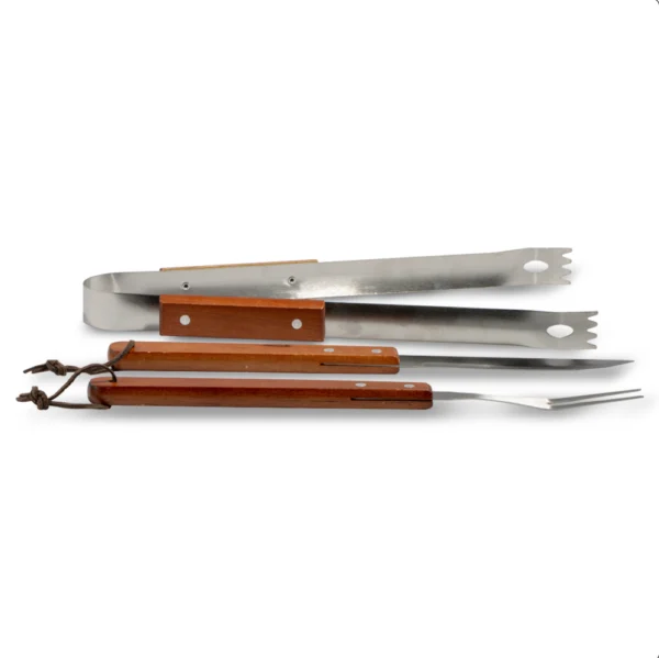 Juego 3 Piezas Utensilios Asadores Acero Inoxidable Metaltex - Imagen 3