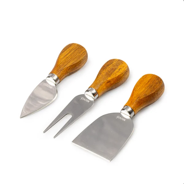 Tabla Para Quesos Con Utensilios Madera Nuvó - Imagen 4