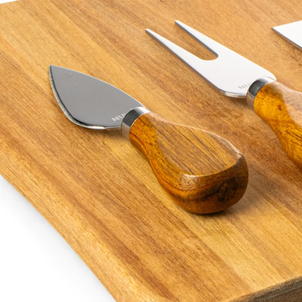 Tabla Para Quesos Con Utensilios Madera Nuvó - Imagen 5