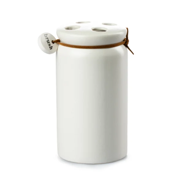 Vaso Portacepillos Brush 13.5cm Cerámica Top Choice