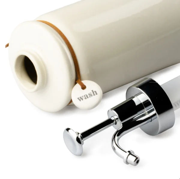 Dispensador De Jabón Wash 350ml Cerámica Top Choice - Imagen 4
