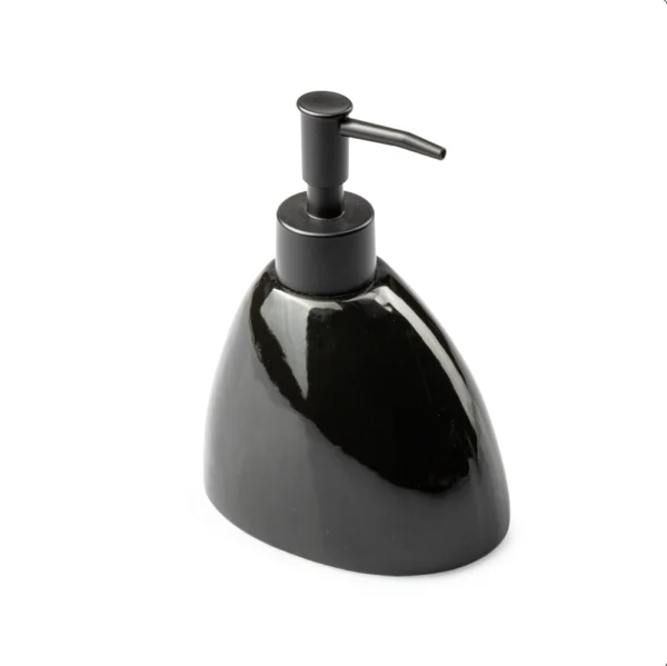 Dispensador De Jabón Negro 250ml Cerámica Top Choice - Imagen 2